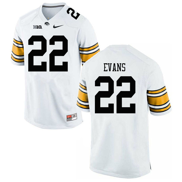 Men #22 Samson Evans Iowa Hawkeyes College Football Jerseys Sale-White